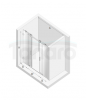NEW TRENDY Drzwi wnękowe 140x200 Softi X, drzwi podwójne, przesuwne, typu soft close EXK-5266
